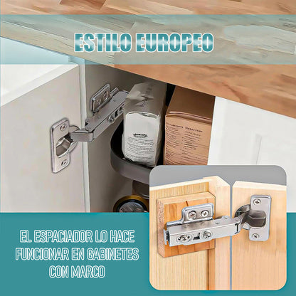 Pack 4 Bisagras Para Muebles Bisagra Cierre Suave Bisagras