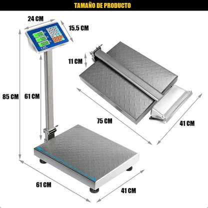 Balanza Digital 350 Kg Balanza Comercial Balanzas Digitales Gris