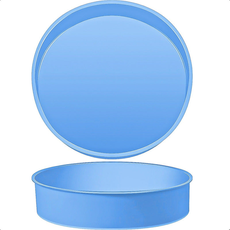 Molde Para Torta Moldes De Silicona Reposteria Molde Redondo Azul