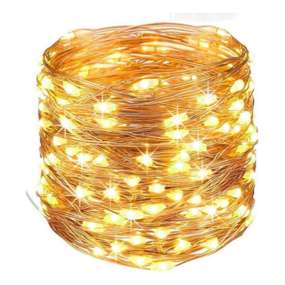 Guirnalda Solar 100 Led Luces Hada Solares Navidad 10 Metros