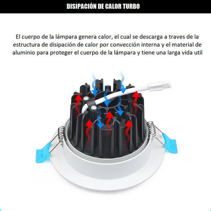 Pack X3 Focos Led Embutidos Luz Fria Luces Led Foco Led 16w Frio