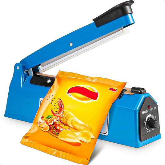 Selladora De Bolsa Maquina Selladora Bolsas Selladora 300mm Azul