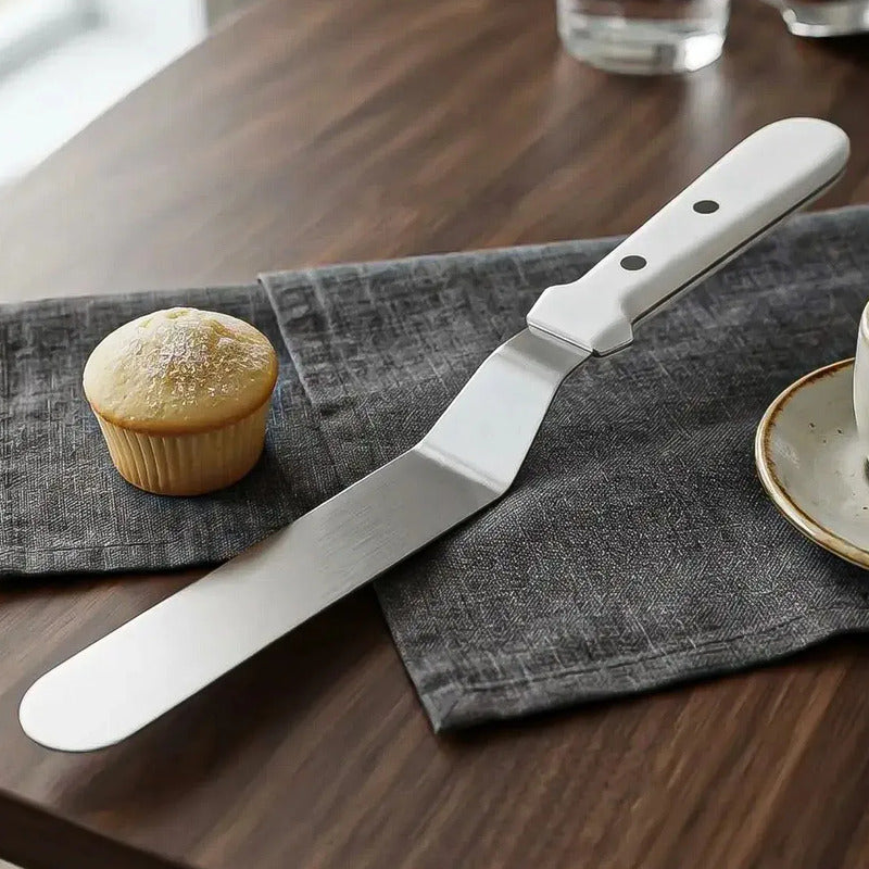 Espatula Metal Para Reposteria Espatula Para Torta De Metal Okshop Espátula De Glaseado Espatula Metal Para Reposteria Paleta De Acero Inoxidable Espátula Para Glasear De Repostería Espatulas Blanco