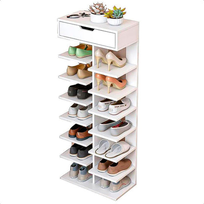 Organizador De Zapatos Zapatero Recibidor Mueble Zapatos Blanco