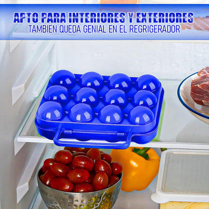 Organizador Huevos Dispensador Huevos Porta 12 Huevos Portat Verde