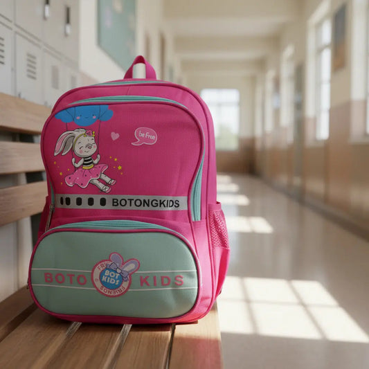 Mochila Escolar Para Niña Mochilas De Niños Dibujos Animados Fucsia