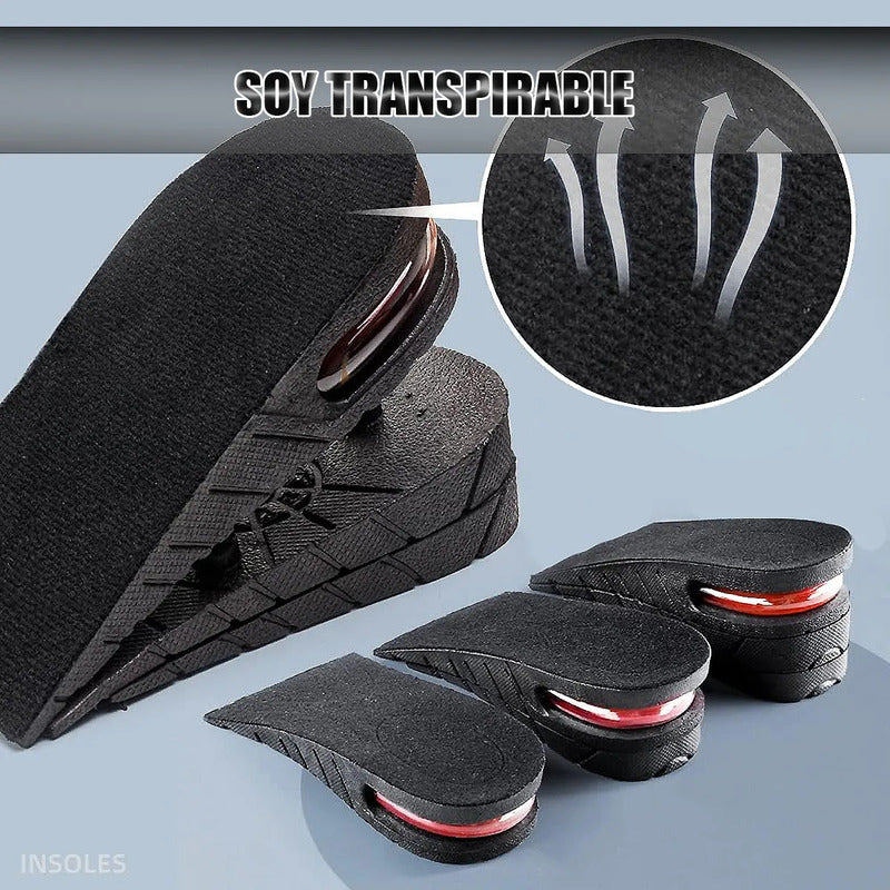 Plantillas Okshop Aumento Estatura 3-6cm Recortables Unisex Con Aire Unico Negro