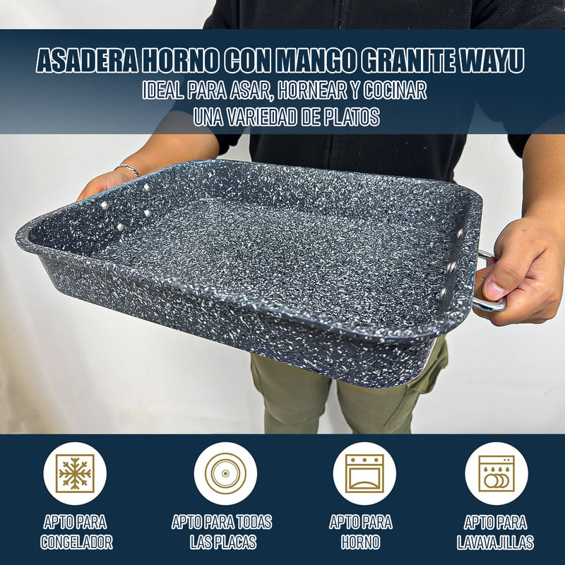 Asadera Horno Wayu Asadera Granito Asadera Con Mango Bandeja De Horno Wayu Arcashopping Bandeja Para Hornear De Acero Al Carbono Bandejas Para Asar Asadera Para Horno Wayu