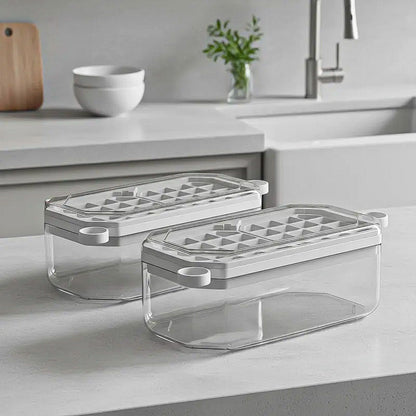 Pack 2 Cubeteras Hielo Cubetas De Hielo Bandeja Para Hielo Blanco