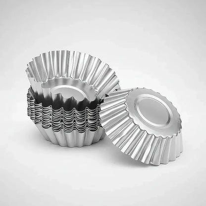 Moldes Tartaletas Molde Para Cupcakes Pack 6 Mini Moldes Tartaleta Okshop Moldes Para Tartas De Huevo Mini Moldes Metal Moldes Antiadherentes Moldes Para Horno Mini Moldes Para Tartaletas Gris