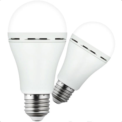 Pack X2 Ampolleta Led Recargable Ampolleta E27 Ampolleta 9w Blanco Frío