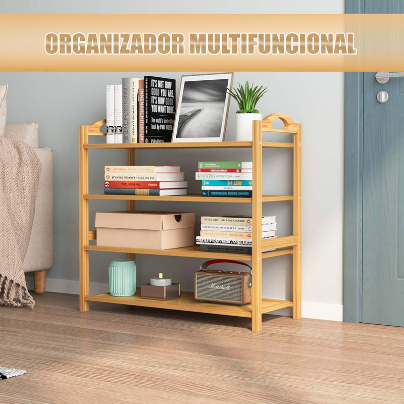 Organizador De Zapatos Zapatero De Madera De Bambú Zapatero Bambú