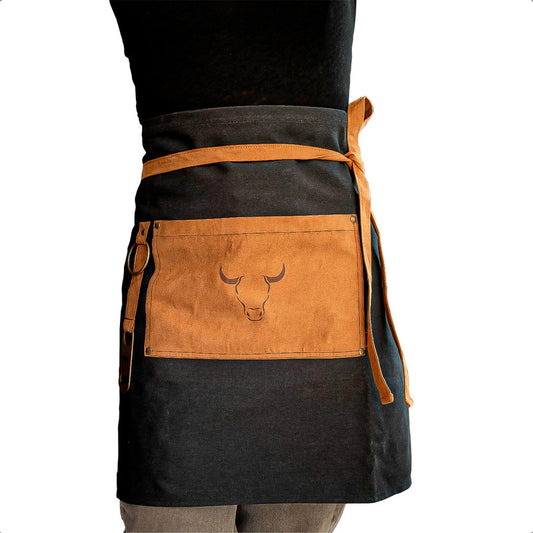 Delantal Parrillero Wayu Pechera Cocina Mandiles Cocina Wayu Negro Destapador