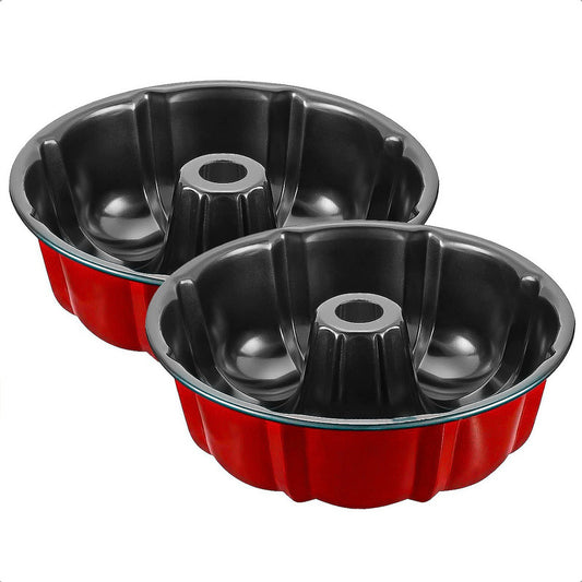 Moldes De Queque Molde Para Torta Molde Hueco Pack 2 Molde Rojo