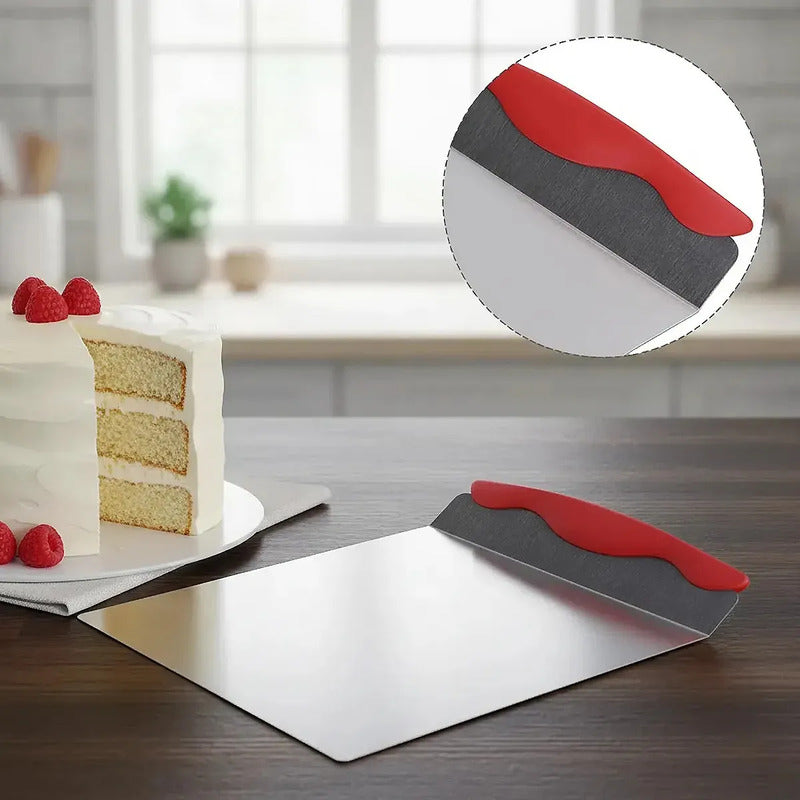 Elevador De Torta Espátula Levanta Torta Espátula De Pastel Rojo Okshop Servidor De Pasteles Pala De Transferencia De Pasteles Espátula De Pastel Elevador De Queque Espatula Queque