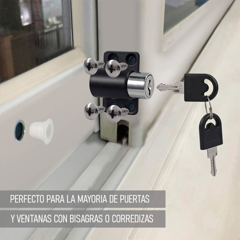 Pack X4 Seguro Ventana Corredera Antirrobo Niños Candado Niñ