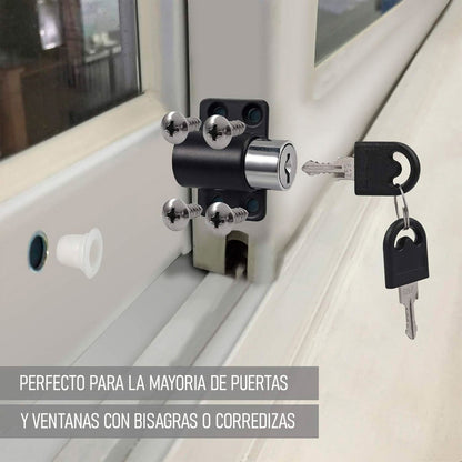 Pack X2 Seguro Ventana Corredera Antirrobo Niños Candado Niñ