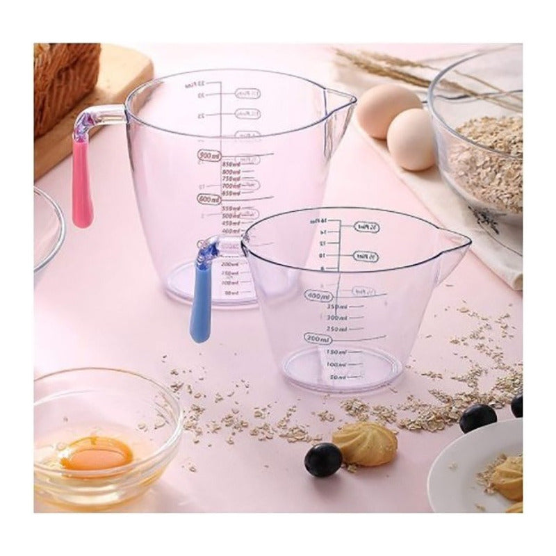 Juego De 3 Jarritas Medidoras Para Cocina Color Transparentes