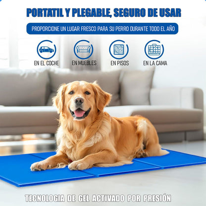 Manta Refrescante Perro Manta Fria Perros Cama Perro 96x81cm Azul