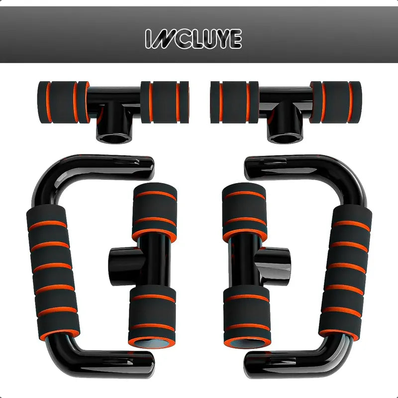 Barra Para Flexiones Soporte De Flexiones Push Up Flexiones Negro/naranja