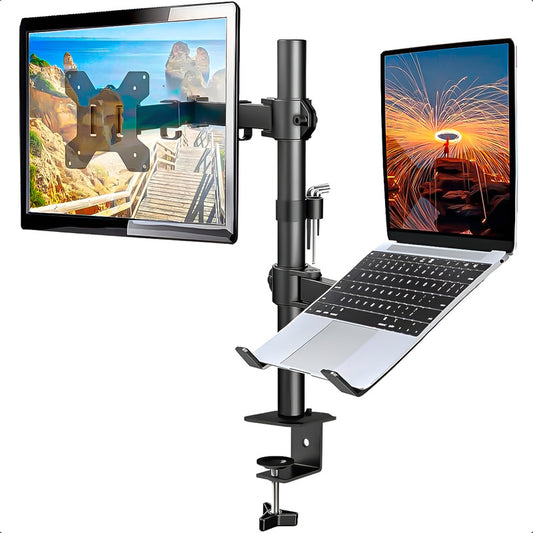 Soporte Para Monitor Y Laptop Soporte Para Monitor Portátil Negro