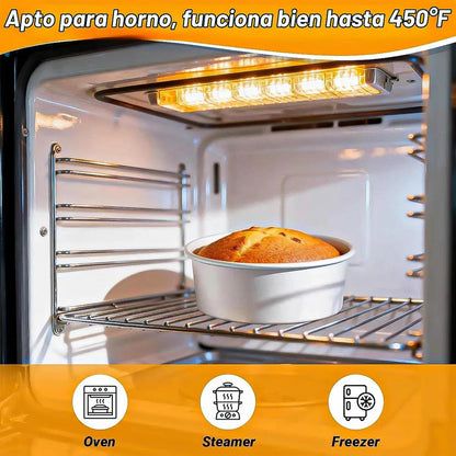 Moldes De Queque Molde Aluminio Molde Torta Desmontable 20cm Gris Okshop Moldes Para Pasteles Moldes De Aluminio De Torta Molde Desmontable Queque Molde Queque Molde Pan Molde Para Queque Moldes