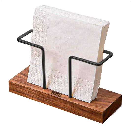 Servilletero De Madera Wayu Servilletero Metálico Wayu Cocina Servilleteros Metalicos Restaurantes Servilleteros Mesa Picnic Hierro Servilletero Madera Decoracion Okshop Negro