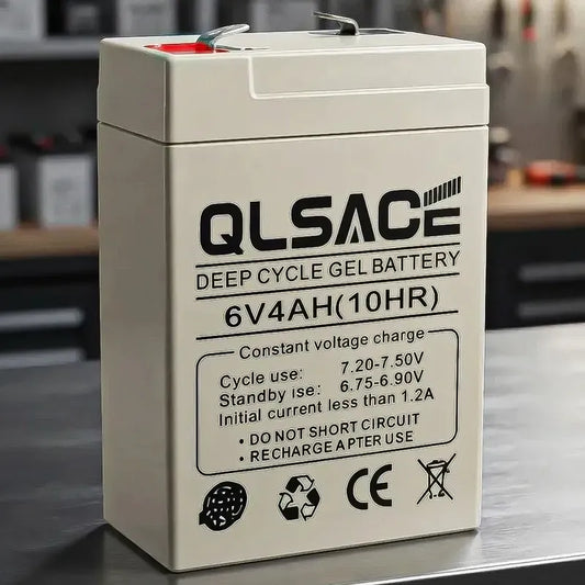 Batería De Gel Okshop 6v 4ah Para Sistemas De Respaldo Y Alarmas