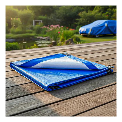 Toldo De Polietileno Azul 4x5 M Arcashopping, Impermeable Y Con Protección Uv