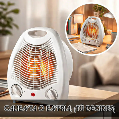 Calefactor Okshop 2 En 1 Con Termostato Y Función Ventilador 2000 W Blanco