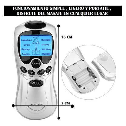 Electroestimulador Electrofisico 4 Electrodos Estimulador