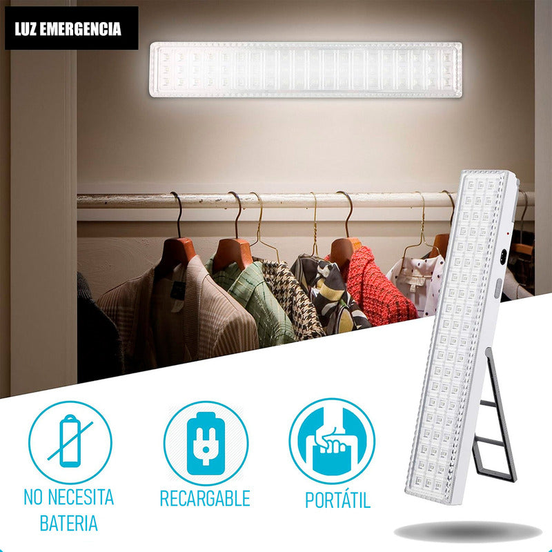 Luces De Emergencia Led Luces De Emergencia Recargable 60led