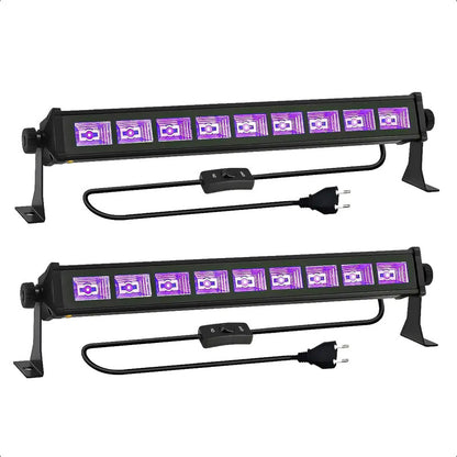 Pack X2 Luces Para Fiesta Fluor Ultravioleta Luz Uv Barra