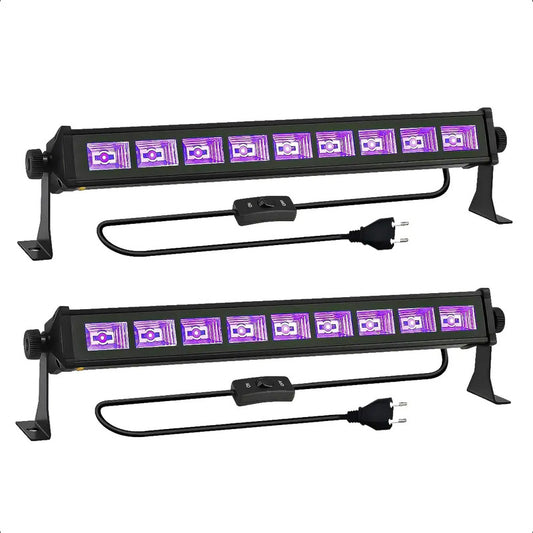 Pack X2 Luces Para Fiesta Fluor Ultravioleta Luz Uv Barra