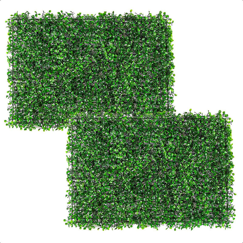 Pack 2 Jardin Vertical Artificial Muro Artificial 60x40cm Verde Verde Musgo