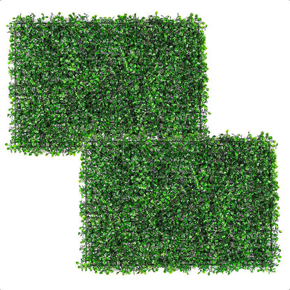 Pack 2 Jardin Vertical Artificial Muro Artificial 60x40cm Verde Verde Musgo