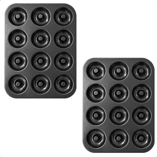 Pack 2 Molde Donuts Molde Para Donas Molde 12 Donas Moldes Negro