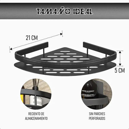 Organizador Para Ducha Organizador Esquinero Ducha Organizad Negro