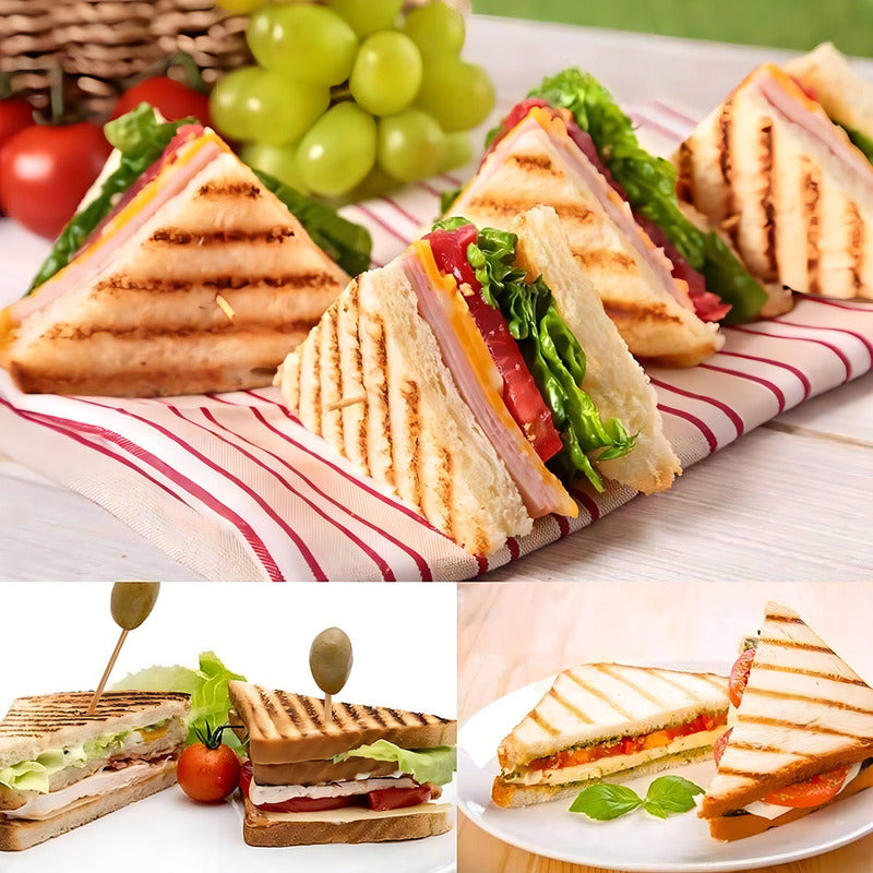 Tostadora Panini Tostadoras Electricas Sanguchera Grill Sánd Color Metal