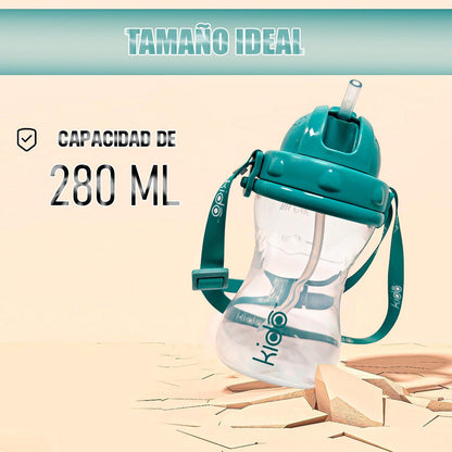 Vasos Antiderrame Vaso Con Bombilla Vaso Tomajugo Niño 280ml Verde Estrella