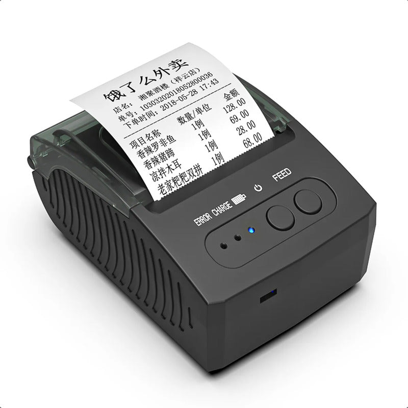 Impresora Termica Impresora Recibos Mini Impresora Bluetooth Negro