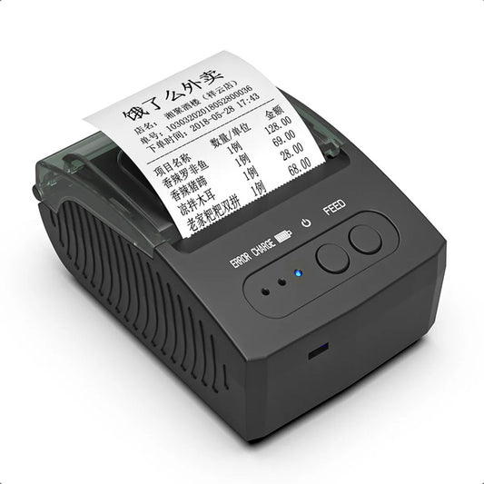 Impresora Termica Impresora Recibos Mini Impresora Bluetooth Negro