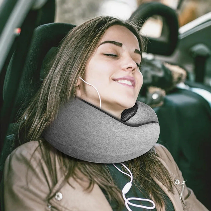 Almohada Para Cuello Cojin Para Cuello Almohada De Viaje Cojin Cervical Viaje Hipoalergenico Algodón Transpirable Almohada Cuello Para Viajes Antibacteriana Antihongos Negro/hebilla Okshop