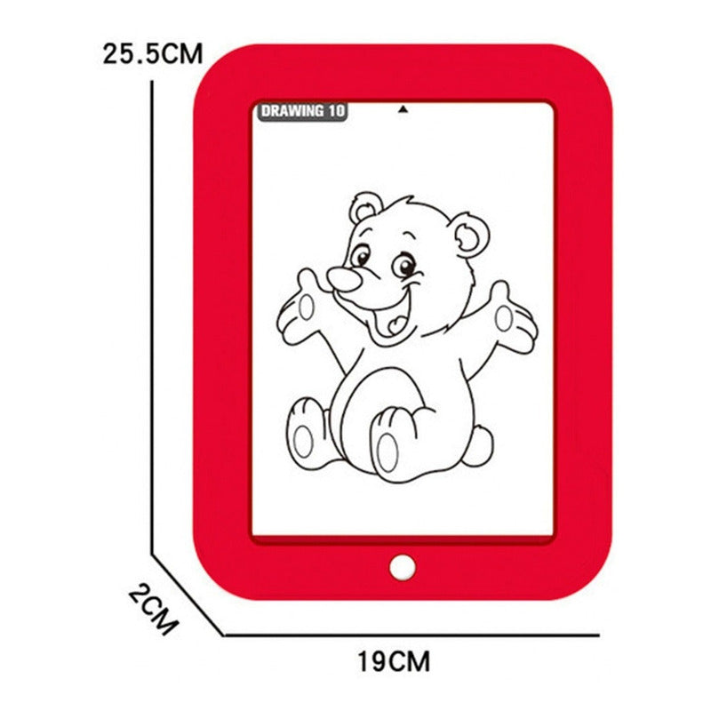 Pizarra Magica Led Juego De Pintar Colores Para Mesa Niños