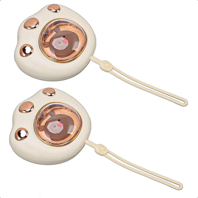 Pack 2 Calentador Manos Calienta Manos Calentador Recargable Beige