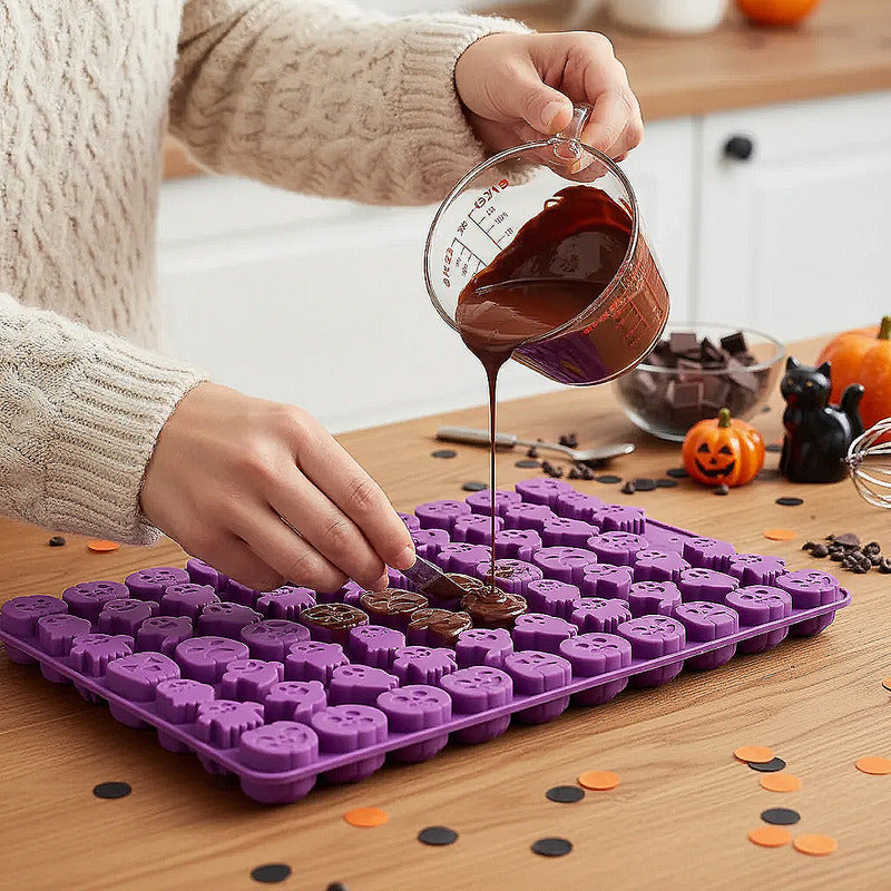Molde Silicona Para Chocolate Moldes Halloween Moldes Repost Al Azar