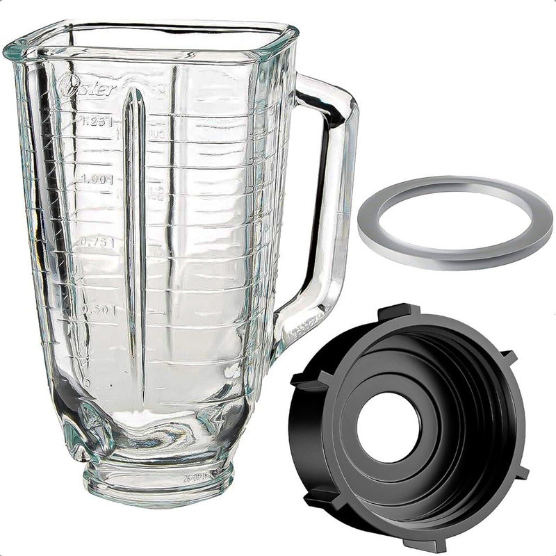 Vaso Licuadora Oster Vaso Vidrio De 1.25 L Base De Licuadora