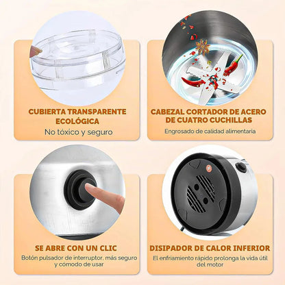 Molinillo De Café Eléctrico Molino De Granos Molinillo Cafe Okshop Molinillo De Café Eléctrico 150w Molinillo De Cafe... Gris