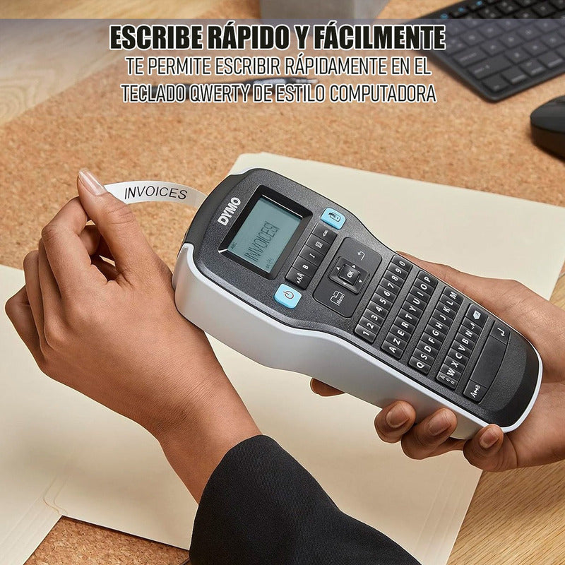 Etiquetadora Rotuladora Manual Rotuladora Portatil Etiqueta Gris