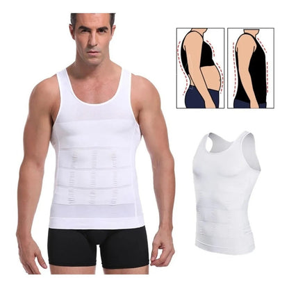 Faja Polera Reductora Camiseta Reductora Hombre Compresion